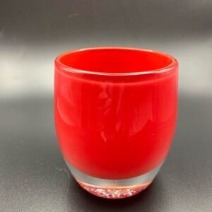 Glassy baby candle Joy, Beautiful Red